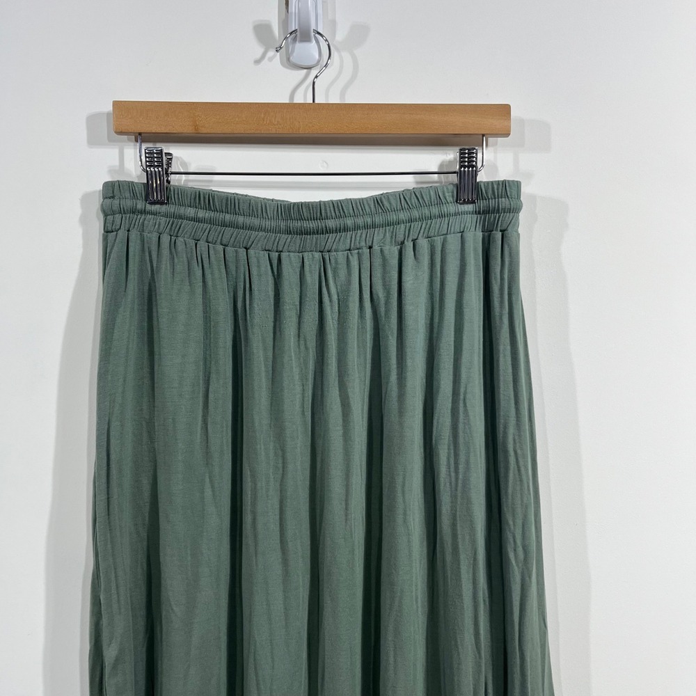 Sozy Tulip Hem Midi Skirt Drawstring Womens Large Cottagecore Prairie Feminine - Picture 9 of 10
